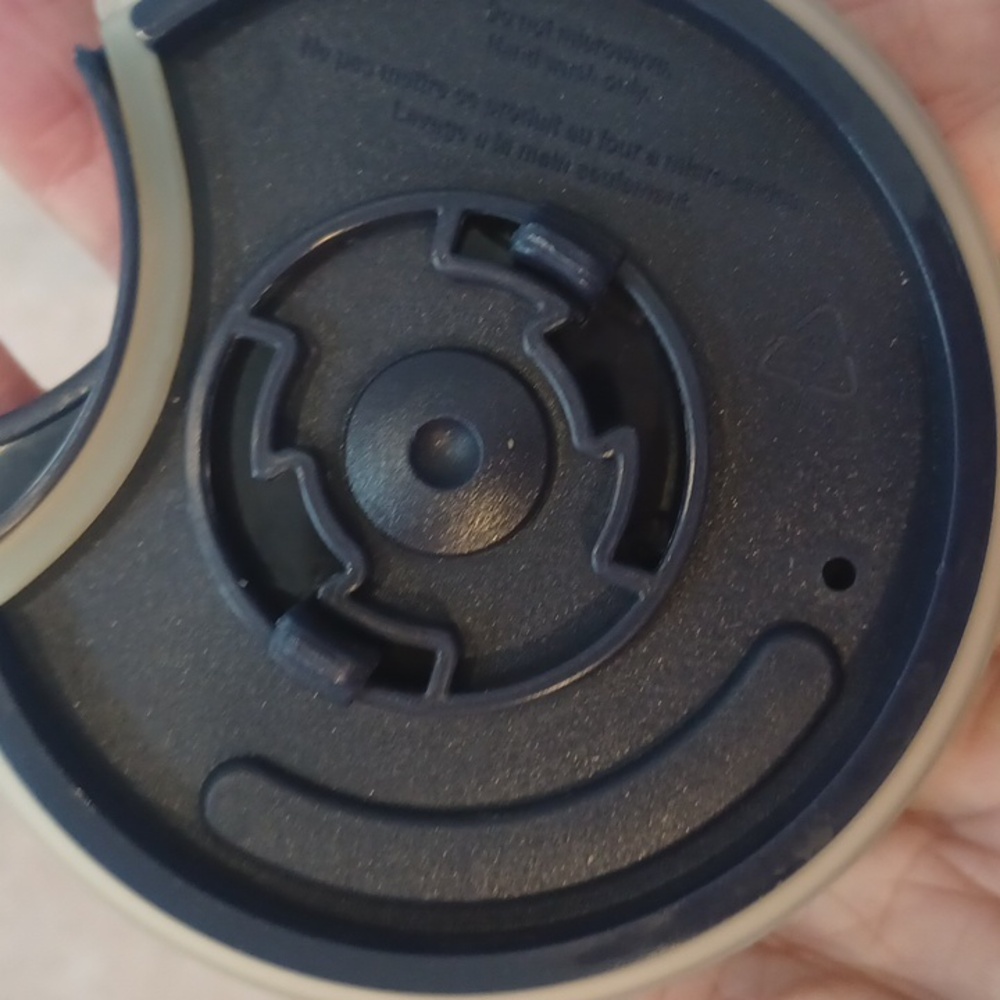 Starbuck's Ceramic Gold Splatter Drip  Travel Mug - Picture 5 of 6